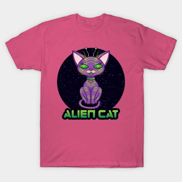 Alien Cat T-Shirt by lando218